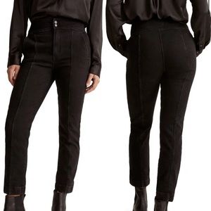 Madewell Black High-Rise Tapered Jeans